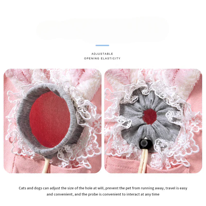 Cute Plush Pet Carry Sling Bag for Dogs & Cats