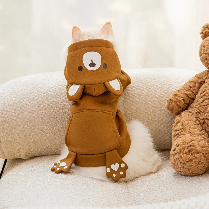 Cozy Fleece Pet Hoodie Sweatshirt - The Zoo Mart