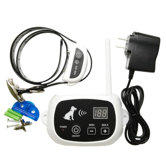 KD-661 500m Wireless Electric Dog Pet Fence Shock Collar,Spec: For One Dog(EU Plug) - The Zoo Mart