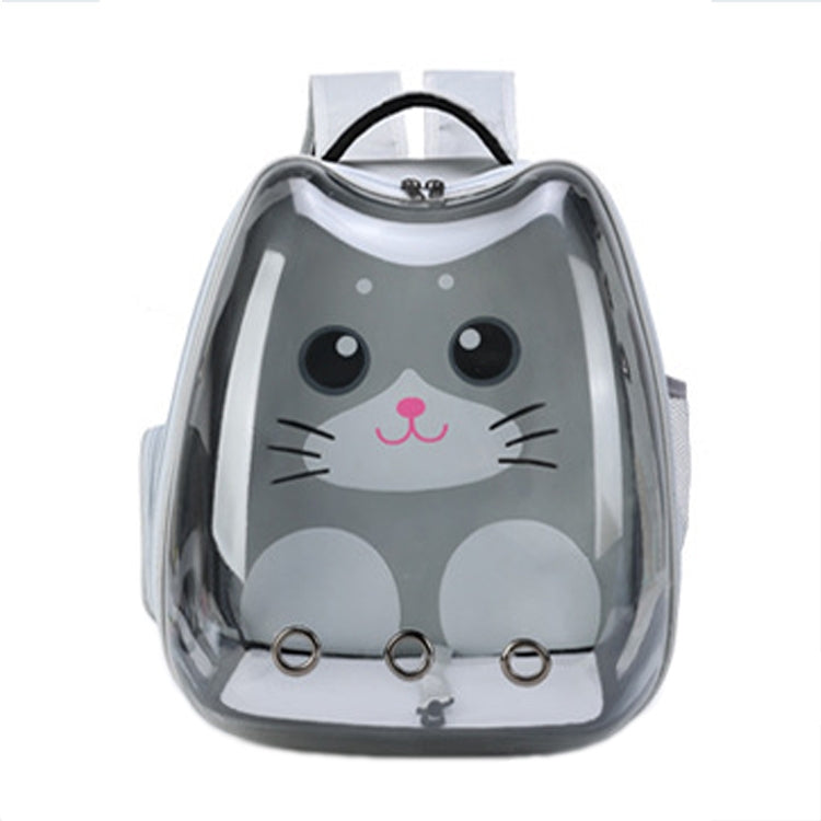 Cartoon Pattern Cat Transparent Pet Bag Space Capsule Portable Pet Backpack - The Zoo Mart