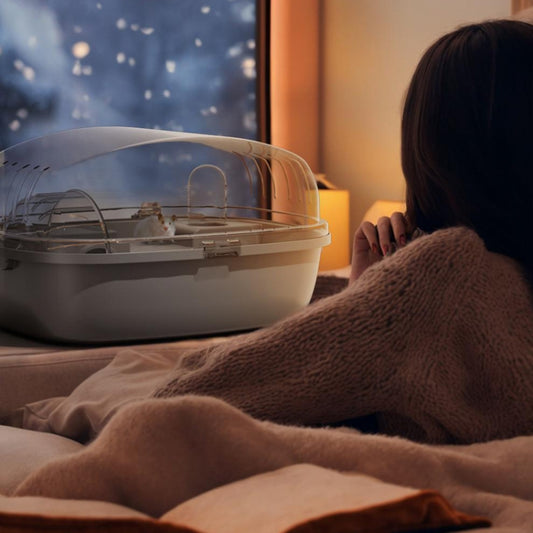 Panoramic Transparent Multi-Functional Large Space Hamster Cage, Style - The Zoo Mart