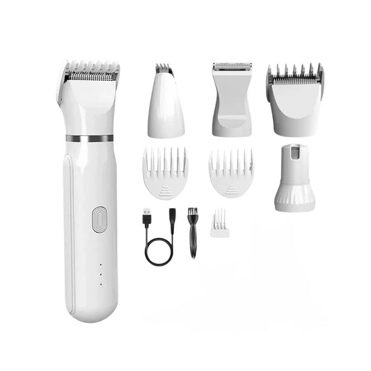4 IN 1 Grooming Kit Electric Trimmer Rechargeable Clipper - The Zoo Mart