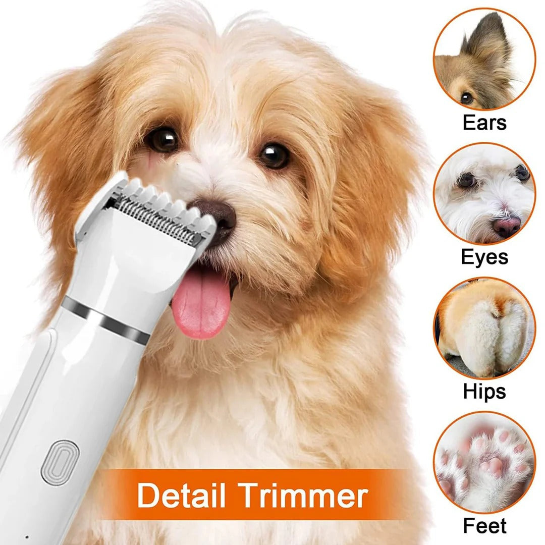 4 IN 1 Grooming Kit Electric Trimmer Rechargeable Clipper - The Zoo Mart