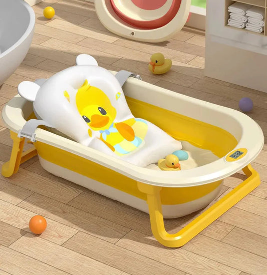 Folding Duck Pet BathTub temperature sensor - The Zoo Mart