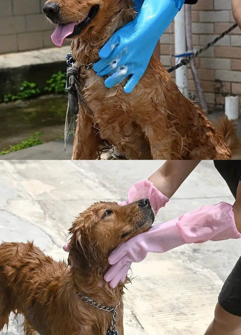 Bathing Gloves Extra Long Gentle - The Zoo Mart