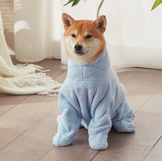 Ultra-Soft Dog Bathrobe & Drying Suit | Dual-Use Quick-Dry Towel Jumpsuit
