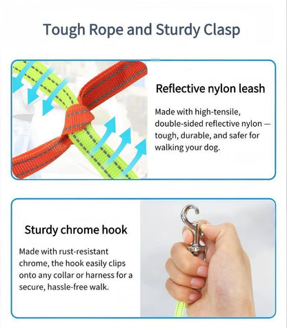 Tangle-Free Dual Dog Leash with 360° Swivel Head – For 2 Small to Medium Dogs (30 lbs) - The Zoo Mart