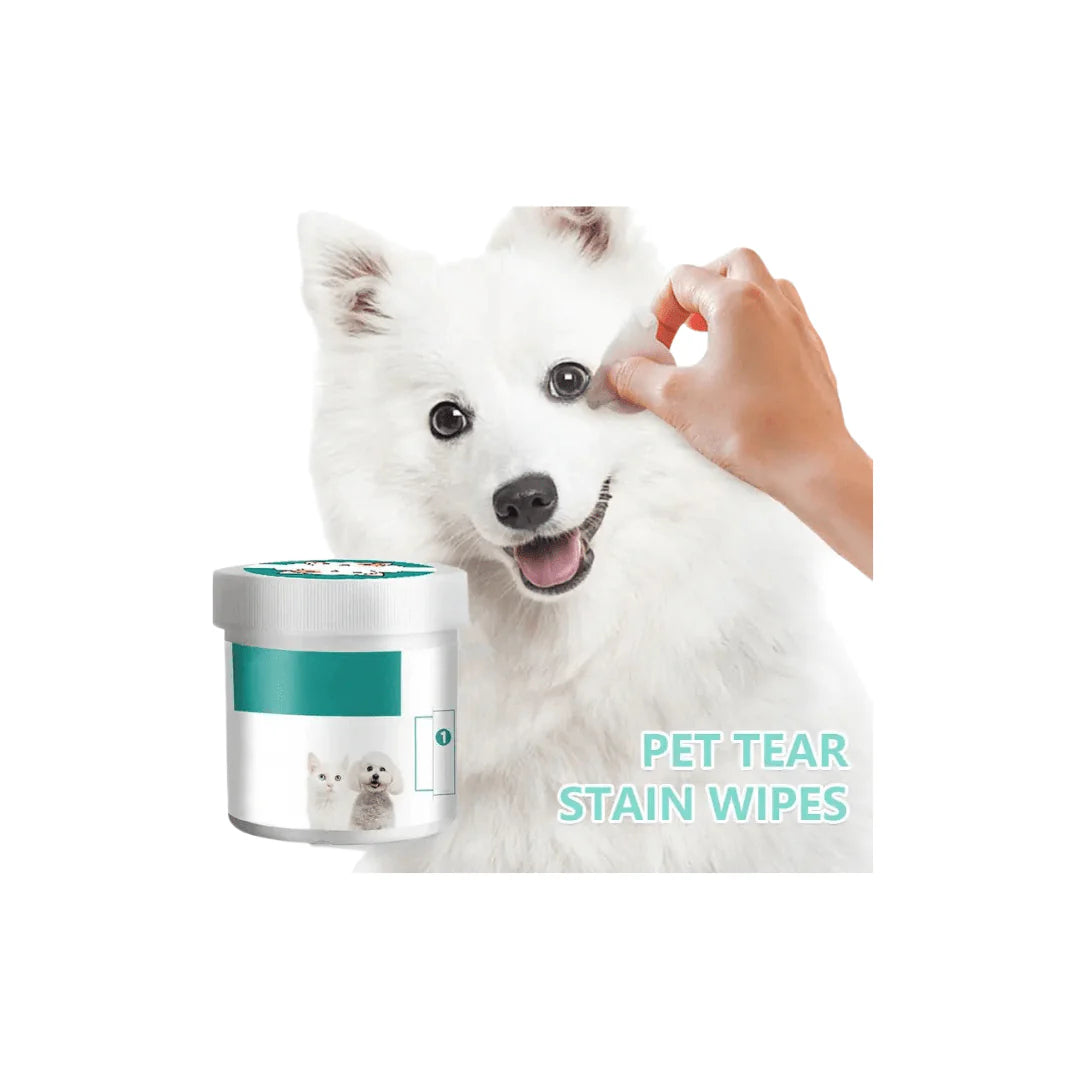 Pet Tear Stain Cleaning Wipes 130 pcs - The Zoo Mart