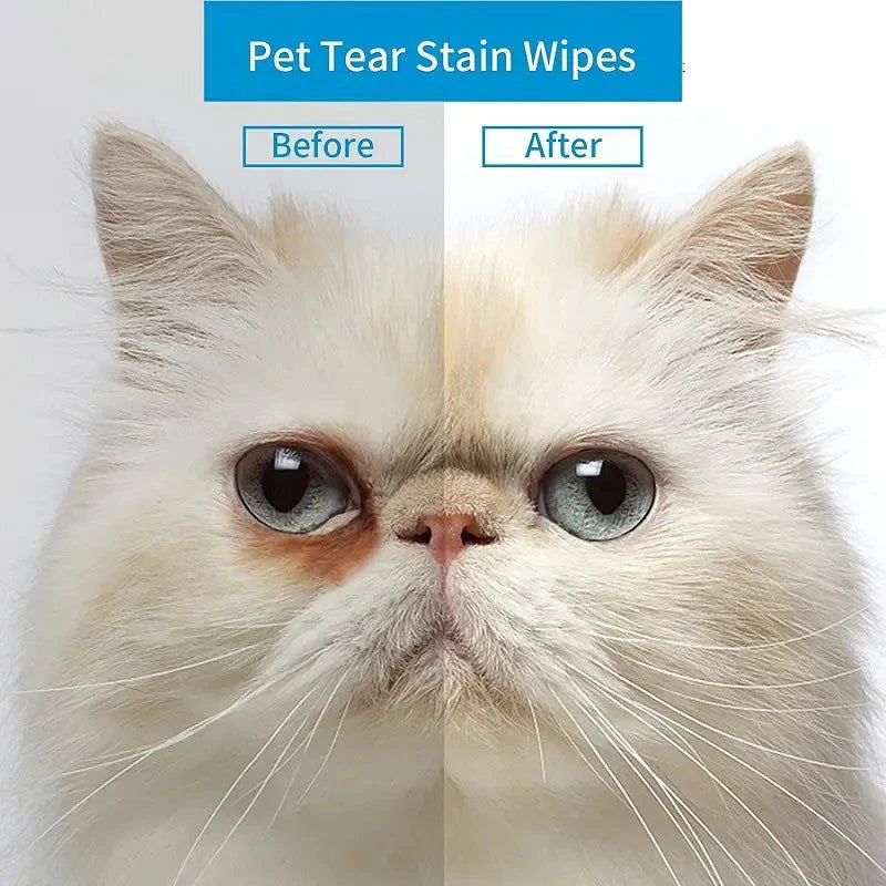 Pet Tear Stain Cleaning Wipes 130 pcs - The Zoo Mart