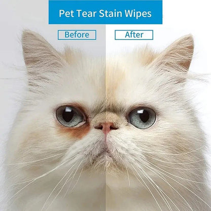Pet Tear Stain Cleaning Wipes 130 pcs - The Zoo Mart