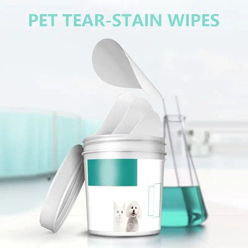 Pet Tear Stain Cleaning Wipes 130 pcs - The Zoo Mart