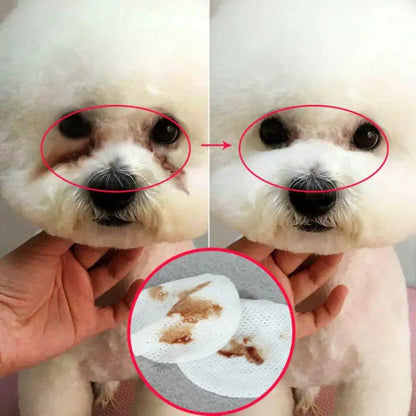 Pet Tear Stain Cleaning Wipes 130 pcs - The Zoo Mart
