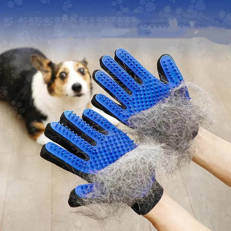 1 pairs Grooming Glove Gentle Hair Remover Brush
