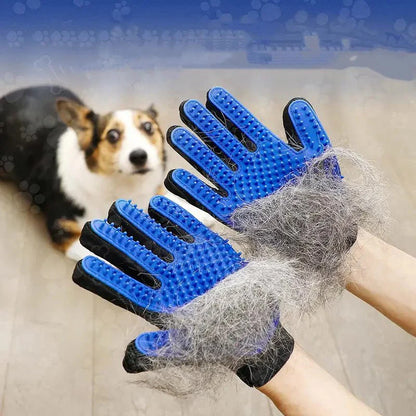1 pairs Grooming Glove Gentle Hair Remover Brush - The Zoo Mart