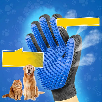 1 pairs Grooming Glove Gentle Hair Remover Brush - The Zoo Mart