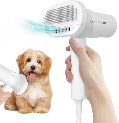 L&W BROS 2-in 1 Overheating Protection Low Noise Dryer for Small Dogs - The Zoo Mart