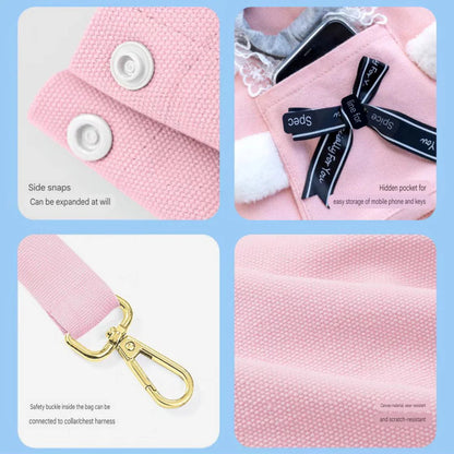 Cute Plush Pet Carry Sling Bag for Dogs & Cats