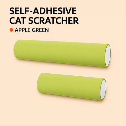 Self-Adhesive Cylindrical Cat Scratcher – Wall Mounted Scratch & Climb Toy