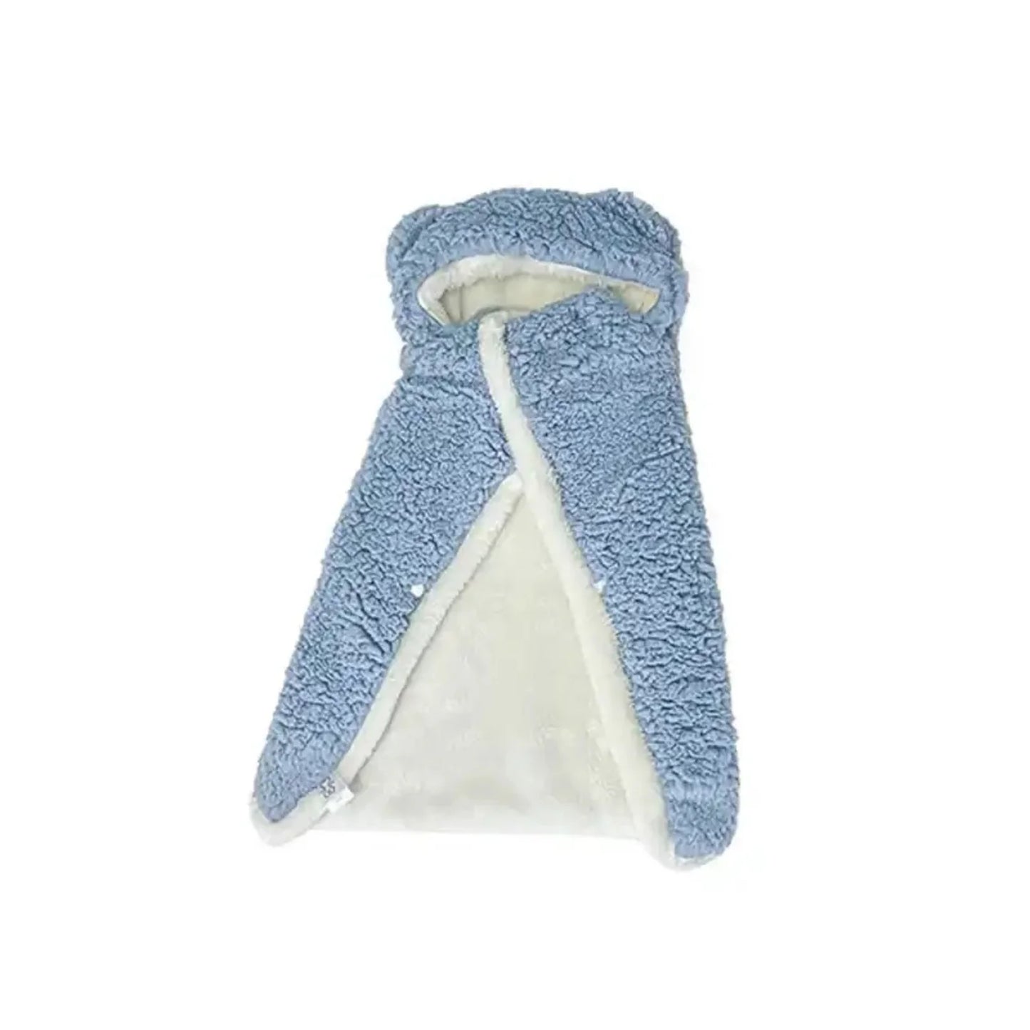 Ultra-Soft Winter Pet Sleeping Bag Hoodie – Plush Warm Hooded Blanket for Dogs & Cats