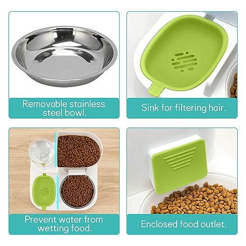 2-in-1 Automatic Pet Feeder and Water Dispenser Set