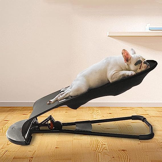 Adjustable Pet Lounger Chair with Safety Belt | Foldable Reclining Bed for Cats & Small Dogs