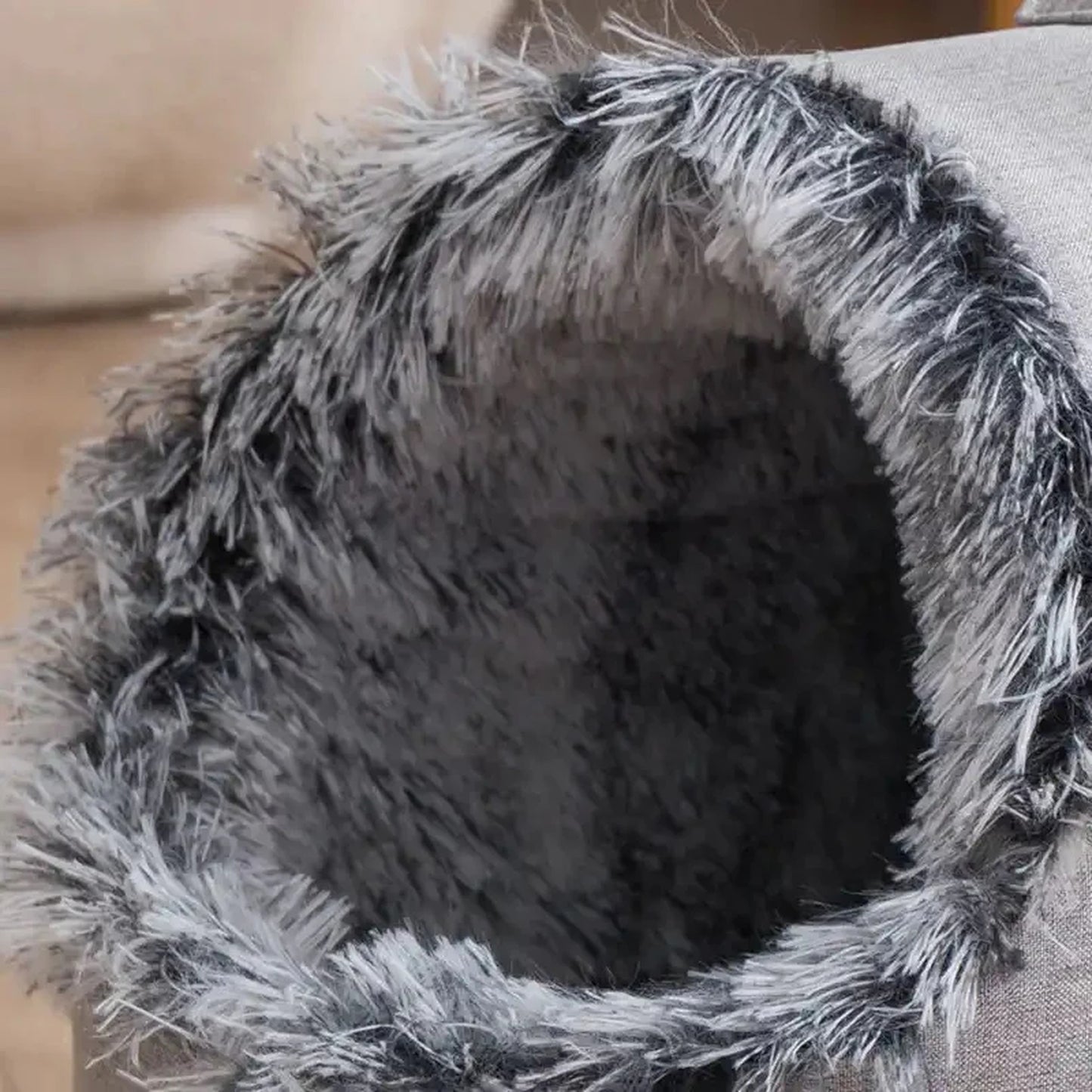 Ultra-Soft Cozy Pet Cave Bed | Warm Hooded Sleeping Nest for Cats & Small Dogs