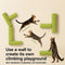 Self-Adhesive Cylindrical Cat Scratcher – Wall Mounted Scratch & Climb Toy