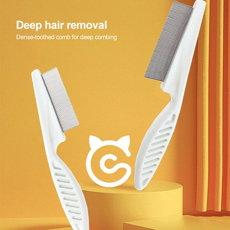 Pet Dog Cat Flea Removal Dense Tooth Beauty Comb 18cm - The Zoo Mart