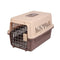 Pet Aviation Box Portable Travel Cat Cage Small Dog Air Transport Box 48x32x30cm(Coffee) - The Zoo Mart