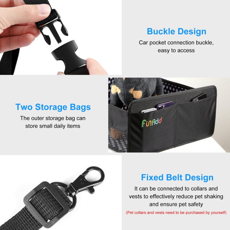 FunAdd Breathable and Foldable Pet Dog Car Basket Anti-dirty Waterproof Pad - The Zoo Mart