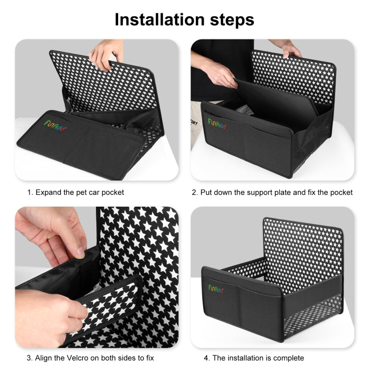 FunAdd Breathable and Foldable Pet Dog Car Basket Anti-dirty Waterproof Pad - The Zoo Mart