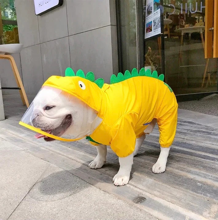 Yellow Dinosaur Raincoat - The Zoo Mart