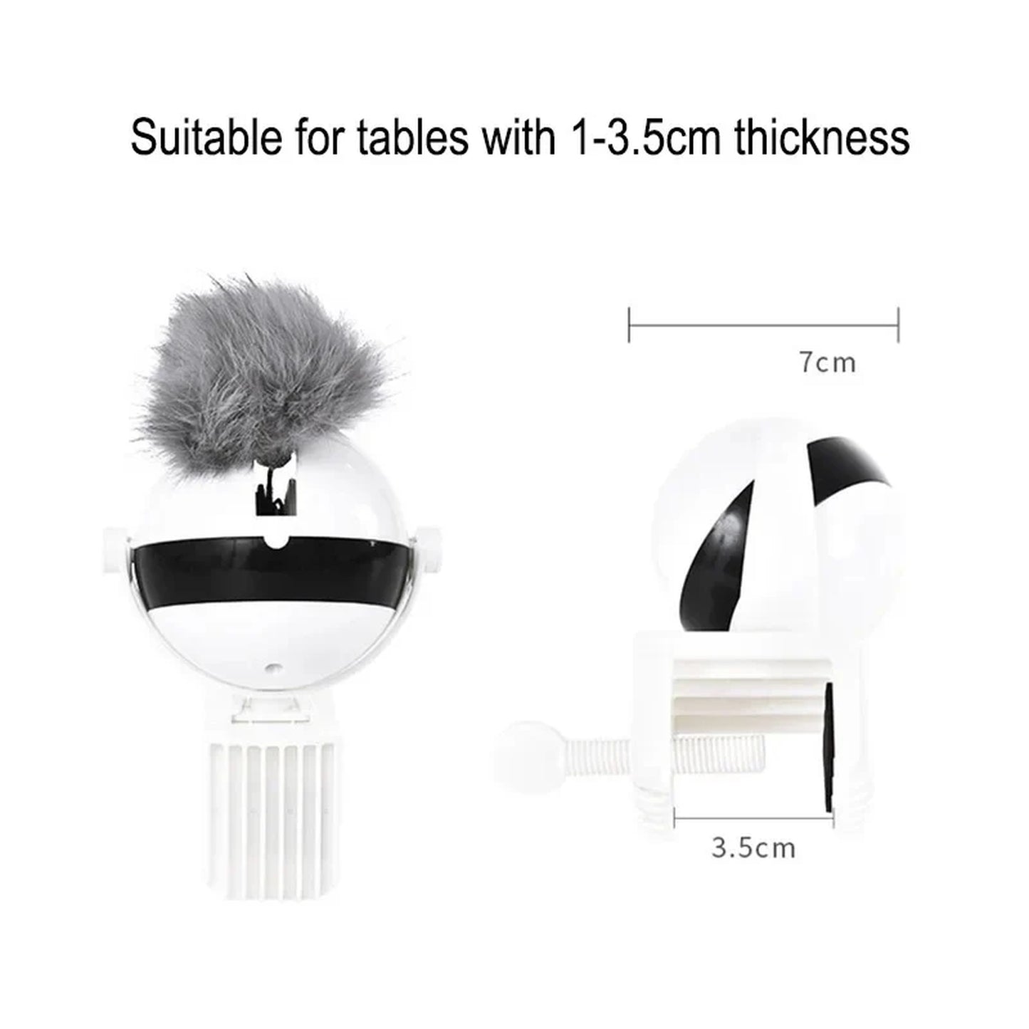 Yo-Yo Interactive Cat Toy with Clamp – Automatic Hanging Plush Teaser for Indoor Cats