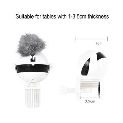 Yo-Yo Interactive Cat Toy with Clamp – Automatic Hanging Plush Teaser for Indoor Cats