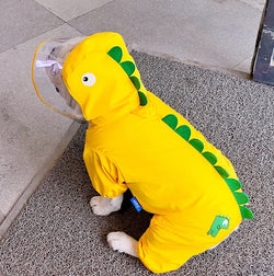 Yellow Dinosaur Raincoat