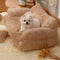 Ultra-Soft Plush Sofa Bed for Small Dogs & Cats | Cozy Armchair Style Pet Bed