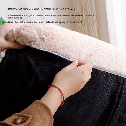 Ultra-Soft Plush Sofa Bed for Small Dogs & Cats | Cozy Armchair Style Pet Bed