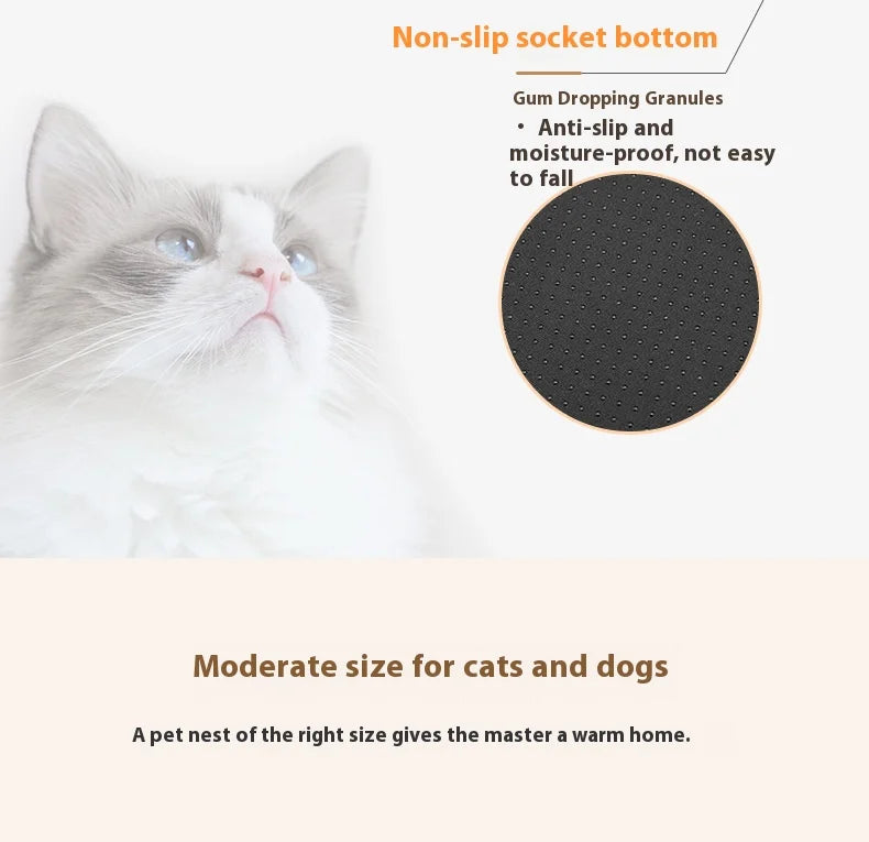 Luxury Pet Sofa Bed | Non-Slip Cat & Small Dog Couch for Indoor Use