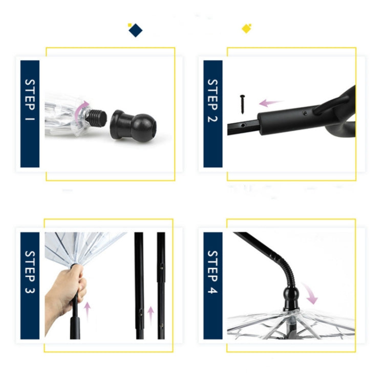 Pet Umbrella Transparent Adjustable Rainy Dog Walking Leash - The Zoo Mart