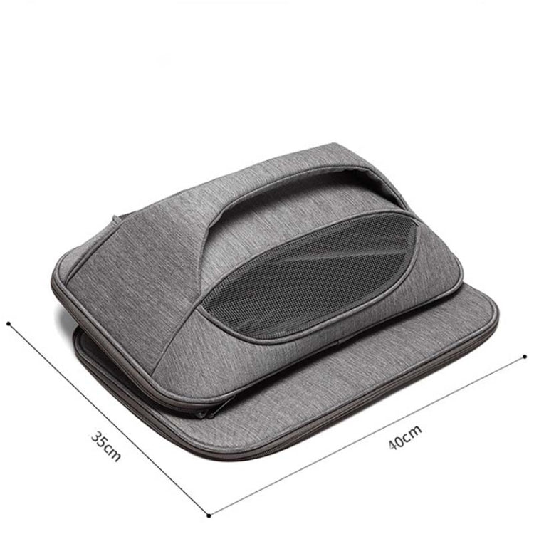 Portable Pet Bag for Outing Cats and Dogs Collapsible Pet Shoulder Bag Pet Backpack(Blue)