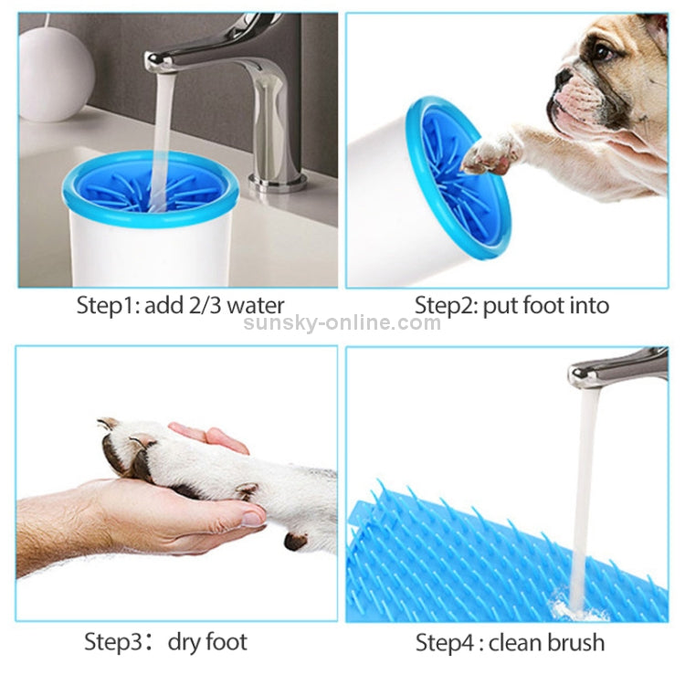 Pets Automatic Foot-Washing Cup Cats Dogs Extremities Cleaning Artifact - The Zoo Mart
