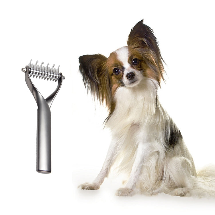 Pet Comb Zinc Alloy Double-Sided Cat Dog Cleaning Beauty Hair Removal Comb - The Zoo Mart