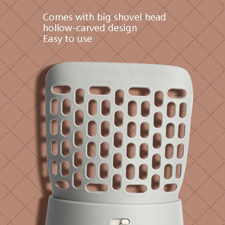 All-In-One Cat Litter Scoop Pet Toilet Picker Removable Portable Plastic Scoop(Gray White) - The Zoo Mart