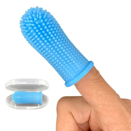Pet Silicone Teeth Scaffolding Oral Cleaning Toothbrush - The Zoo Mart