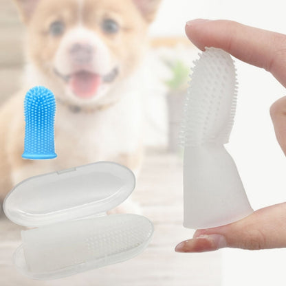 Pet Silicone Teeth Scaffolding Oral Cleaning Toothbrush - The Zoo Mart