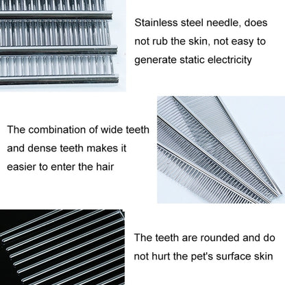 Stainless Steel Pet Comb Pet Hair Comb, Specification - The Zoo Mart