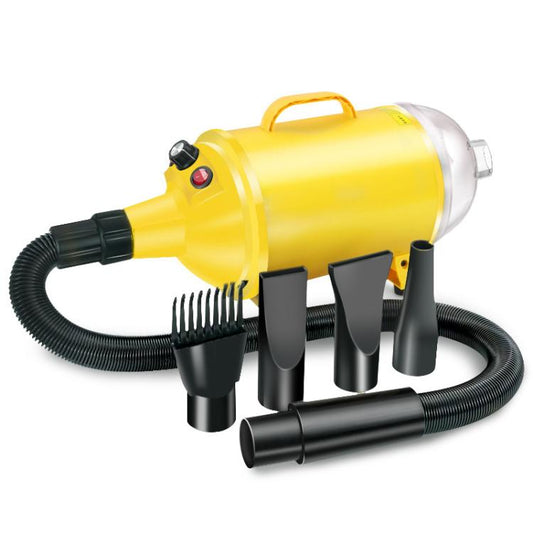 2100W Dog Dryer Stepless Speed Pet Hair Blaster With Vacuum Cleaner 220V UK Plug - The Zoo Mart