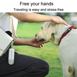 Portable Dog Poop Picker Pet Waste Bag Dispenser With LED Light(White)