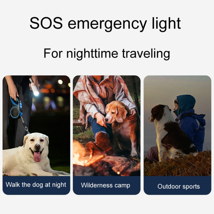 Portable Dog Poop Picker Pet Waste Bag Dispenser With LED Light(White) - The Zoo Mart