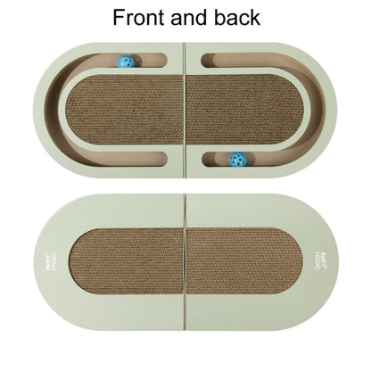 Pet Fun Cats Scratching Board Cats Claw Rubbing Toys Foldable With Ball(Green) - The Zoo Mart